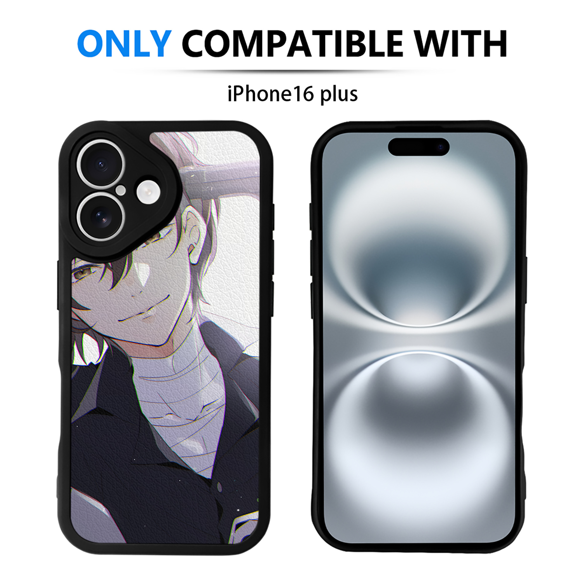 （画像用） 文豪ストレイドッグス Bungo Stray Dogs 【iPhone 16シリーズ対応】シリコンスマホケース（レザー調） 材質：シリコン